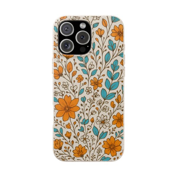 Floral Biodegradable Phone Case - Eco-Friendly Design for Nature Lovers