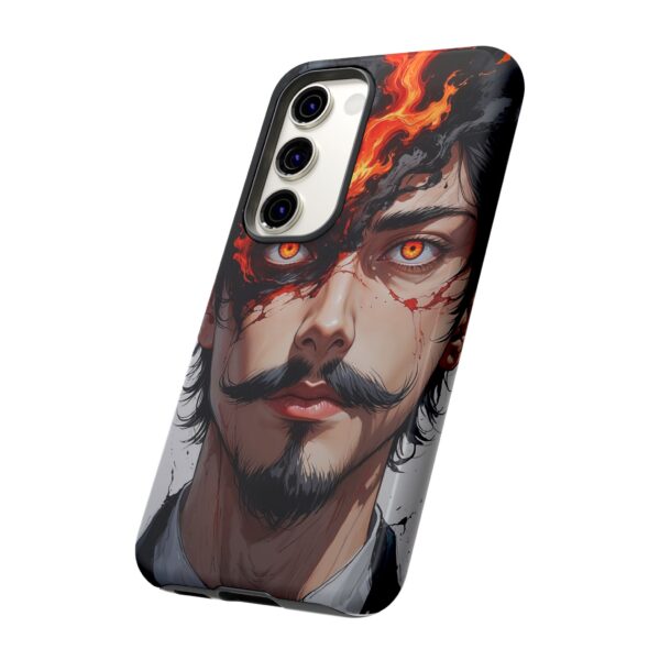 Fiery Design, Anime Style, Unique Cell Phone Accessory, Strong and Stylish