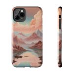 Mountain Reflection Tough Phone Case - Nature-Inspired Design for Adventurers
