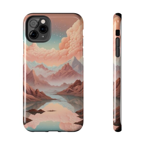 Mountain Reflection Tough Phone Case - Nature-Inspired Design for Adventurers