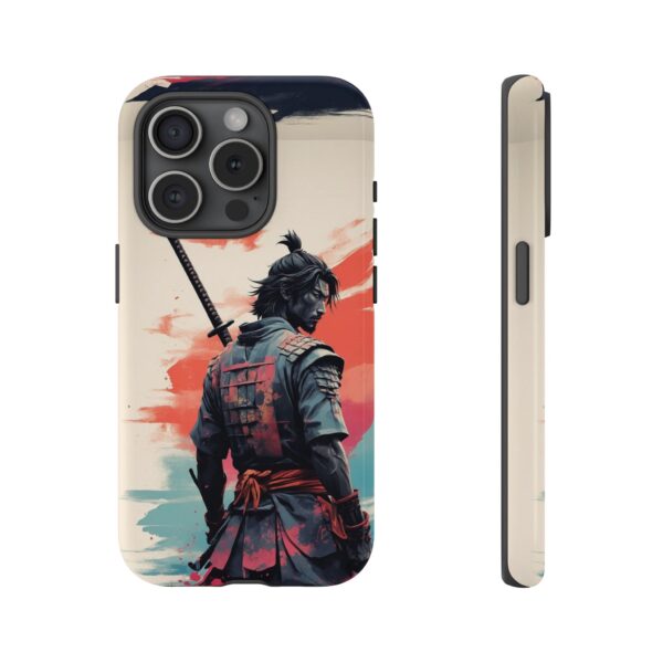 Samurai Warrior Phone Case, Tough Cases, Unique Phone Accessories, Phone Cover Gift, Gamer Phone Decor, Anime Style Case