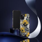 Floral Phone Case, Yellow Flower Design, Stylish Phone Protection