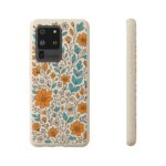 Floral Biodegradable Phone Case - Eco-Friendly Design for Nature Lovers