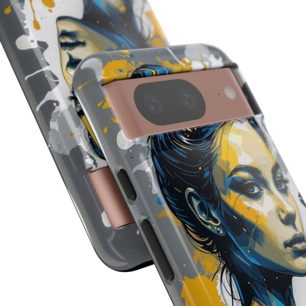 Vibrant, Artistic Tough Phone Case, Modern Art, Smartphone Accessories