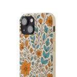 Floral Biodegradable Phone Case - Eco-Friendly Design for Nature Lovers