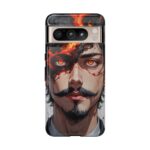 Fiery Design, Anime Style, Unique Cell Phone Accessory, Strong and Stylish