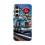 Cool Phone Case for Truck Lovers, Trucking Gifts, Unique Truck Driver Accessories, Kiss Mutha Truckin Cash Design, Fun Car Enthusiast Gift