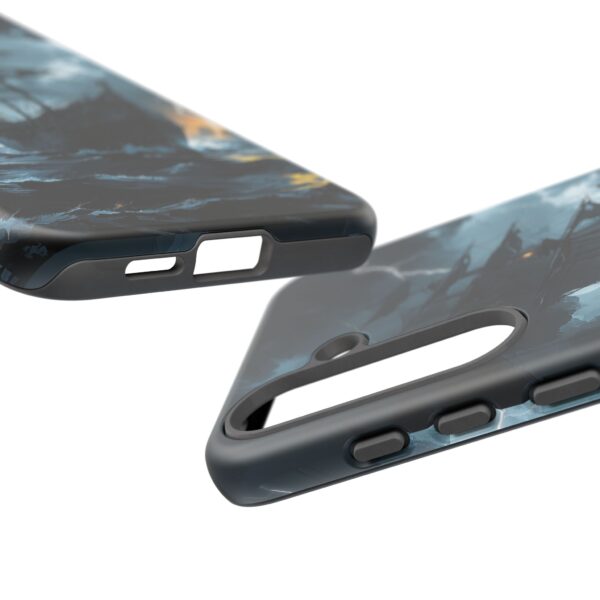 Stormy Seas Tough Phone Case - Pirate Ship Design
