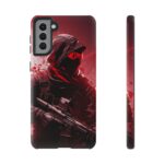 Red Urban Warrior Phone Case for Gamers & Action Fans
