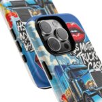 Cool Phone Case for Truck Lovers, Trucking Gifts, Unique Truck Driver Accessories, Kiss Mutha Truckin Cash Design, Fun Car Enthusiast Gift