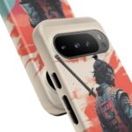 Samurai Warrior Phone Case, Tough Cases, Unique Phone Accessories, Phone Cover Gift, Gamer Phone Decor, Anime Style Case