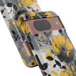 Floral Phone Case, Yellow Flower Design, Stylish Phone Protection