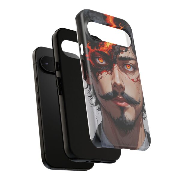 Fiery Design, Anime Style, Unique Cell Phone Accessory, Strong and Stylish