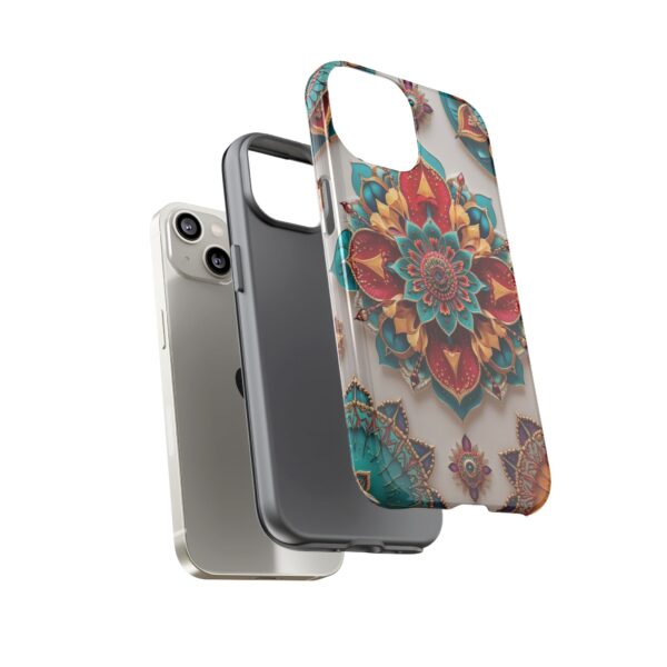 Colorful Mandala Phone Cover, Bohemian Style Accessory, Unique Gift for Her, Stylish Smartphone Protection