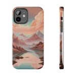 Mountain Reflection Tough Phone Case - Nature-Inspired Design for Adventurers