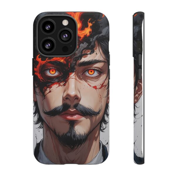 Fiery Design, Anime Style, Unique Cell Phone Accessory, Strong and Stylish