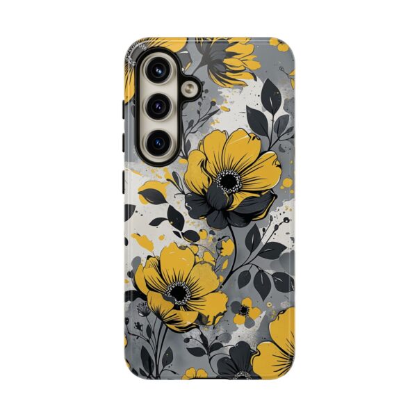 Floral Phone Case, Yellow Flower Design, Stylish Phone Protection