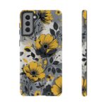 Floral Phone Case, Yellow Flower Design, Stylish Phone Protection