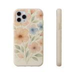 Floral Biodegradable Phone Case - Eco-Friendly Nature Design