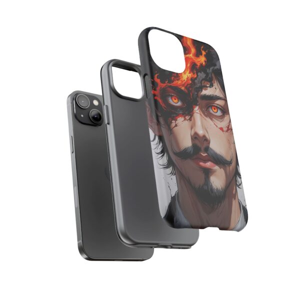 Fiery Design, Anime Style, Unique Cell Phone Accessory, Strong and Stylish