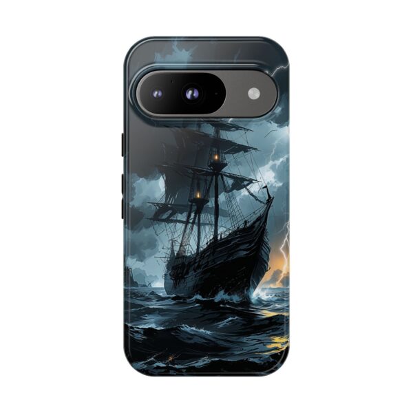 Stormy Seas Tough Phone Case - Pirate Ship Design