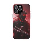 Red Urban Warrior Phone Case for Gamers & Action Fans