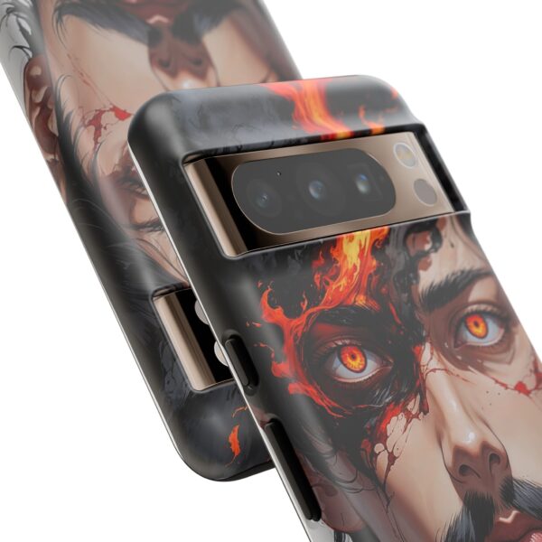 Fiery Design, Anime Style, Unique Cell Phone Accessory, Strong and Stylish