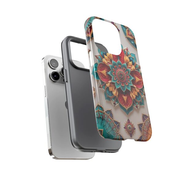 Colorful Mandala Phone Cover, Bohemian Style Accessory, Unique Gift for Her, Stylish Smartphone Protection