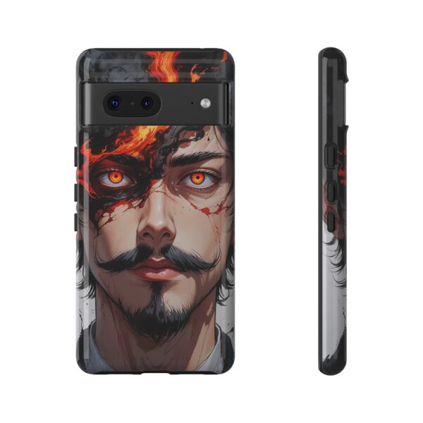 Fiery Design, Anime Style, Unique Cell Phone Accessory, Strong and Stylish