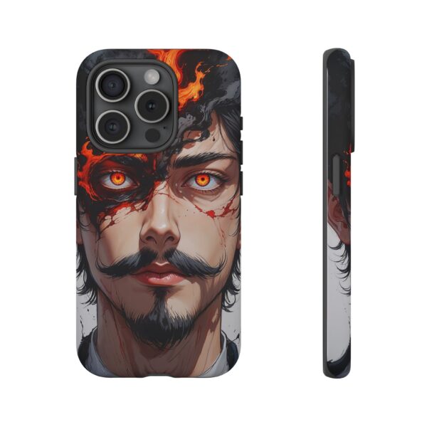 Fiery Design, Anime Style, Unique Cell Phone Accessory, Strong and Stylish