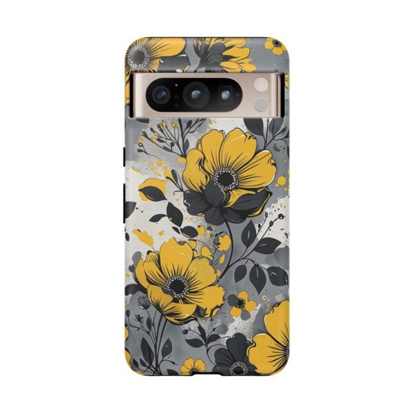 Floral Phone Case, Yellow Flower Design, Stylish Phone Protection