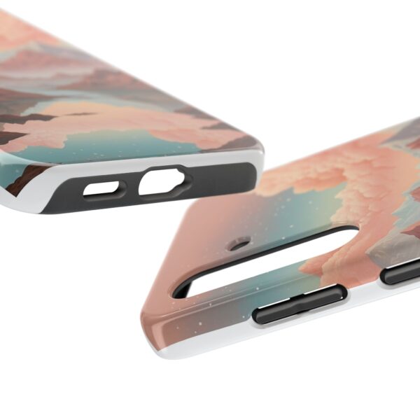 Mountain Reflection Tough Phone Case - Nature-Inspired Design for Adventurers