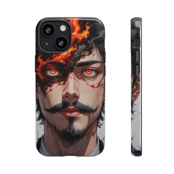 Fiery Design, Anime Style, Unique Cell Phone Accessory, Strong and Stylish