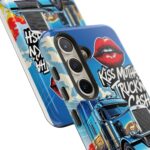 Cool Phone Case for Truck Lovers, Trucking Gifts, Unique Truck Driver Accessories, Kiss Mutha Truckin Cash Design, Fun Car Enthusiast Gift