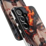 Fiery Design, Anime Style, Unique Cell Phone Accessory, Strong and Stylish