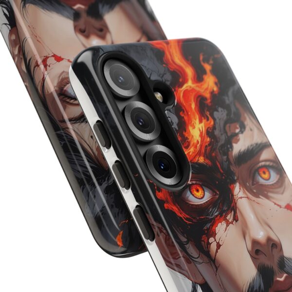 Fiery Design, Anime Style, Unique Cell Phone Accessory, Strong and Stylish