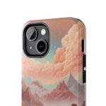 Mountain Reflection Tough Phone Case - Nature-Inspired Design for Adventurers