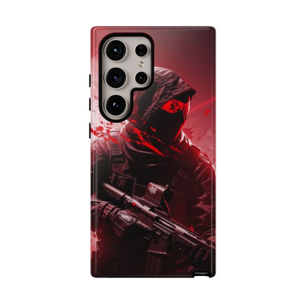Red Urban Warrior Phone Case for Gamers & Action Fans