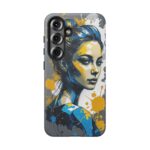 Vibrant, Artistic Tough Phone Case, Modern Art, Smartphone Accessories