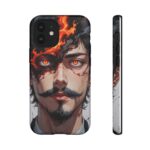 Fiery Design, Anime Style, Unique Cell Phone Accessory, Strong and Stylish