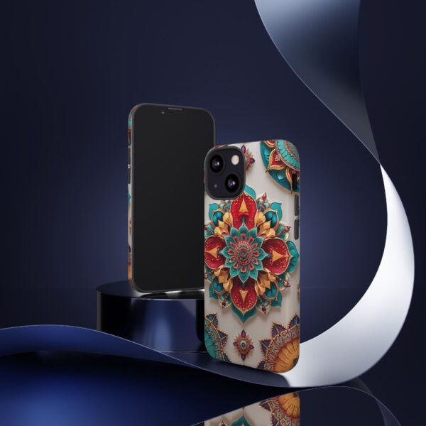 Colorful Mandala Phone Cover, Bohemian Style Accessory, Unique Gift for Her, Stylish Smartphone Protection