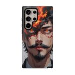Fiery Design, Anime Style, Unique Cell Phone Accessory, Strong and Stylish