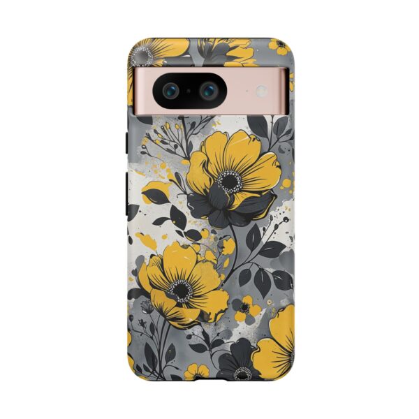 Floral Phone Case, Yellow Flower Design, Stylish Phone Protection