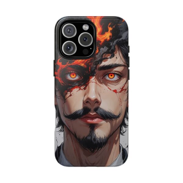 Fiery Design, Anime Style, Unique Cell Phone Accessory, Strong and Stylish