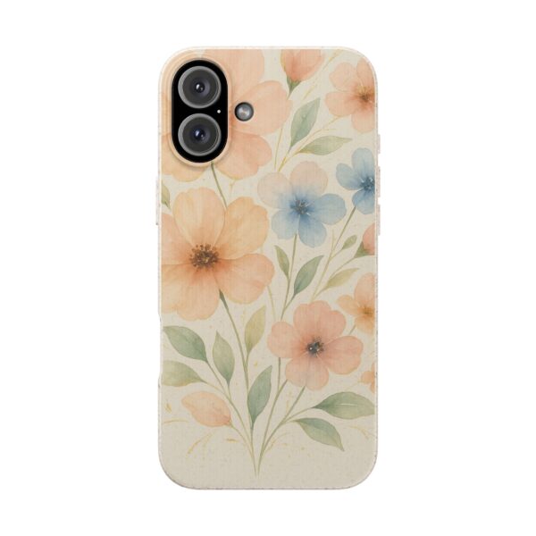 Floral Biodegradable Phone Case - Eco-Friendly Nature Design