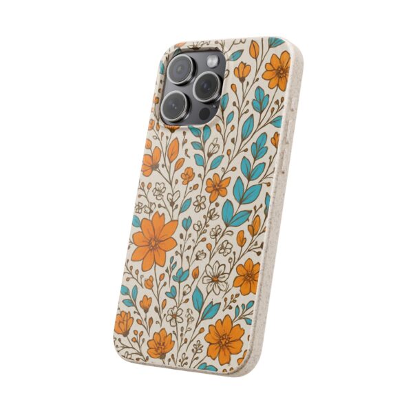Floral Biodegradable Phone Case - Eco-Friendly Design for Nature Lovers