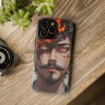 Fiery Design, Anime Style, Unique Cell Phone Accessory, Strong and Stylish