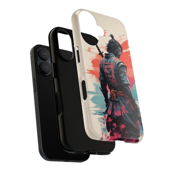 Samurai Warrior Phone Case, Tough Cases, Unique Phone Accessories, Phone Cover Gift, Gamer Phone Decor, Anime Style Case