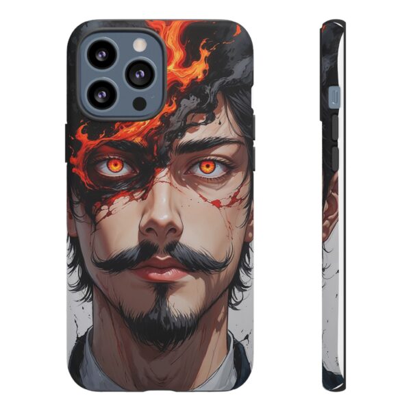 Fiery Design, Anime Style, Unique Cell Phone Accessory, Strong and Stylish