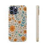 Floral Biodegradable Phone Case - Eco-Friendly Design for Nature Lovers